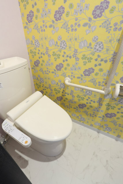 アクセントクロス トイレ編 京都で注文住宅 デザオ建設